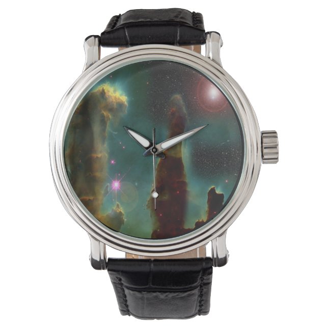 Eagle Nebula Art Watch Armbanduhr (Vorderseite)