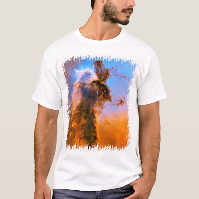 Eagle Nebula Stellar Spire NASA Hubble Space Foto T-Shirt (Vorderseite)