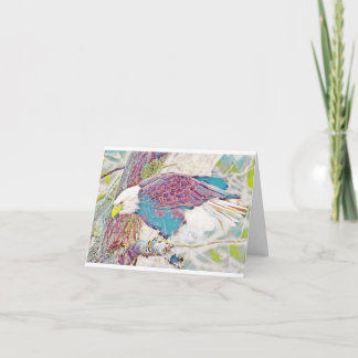 Eagle Notecard Blank Inside