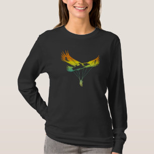 Eagle Paraglider Retro Design T-Shirt
