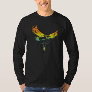 Eagle Paraglider Retro Design T-Shirt