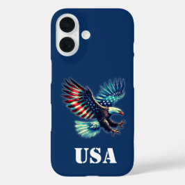 Eagle Patriotic Flag iPhone / iPad Gehäuse iPhone 16 Hülle