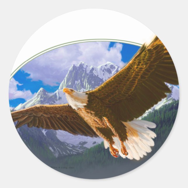 eagle.pdf runder aufkleber (Vorderseite)