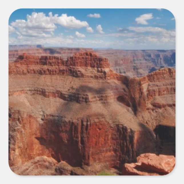 Eagle Point Quadratischer Aufkleber (Vorderseite)