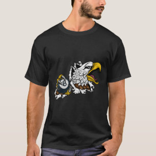 Eagle Pool 8 Ball Billiard Cartoon T-Shirt