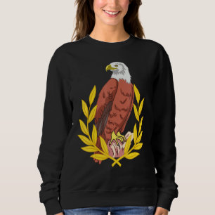 Eagle Raptor Children America Usa Laurel Wreath Sweatshirt