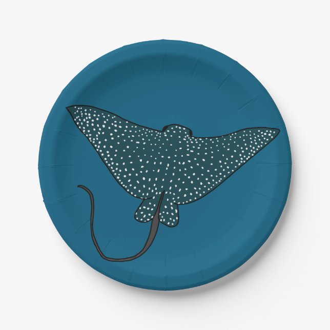 Eagle Ray Pappteller (Vorderseite)