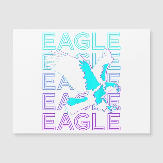 Eagle Retro Magnetkarte (Vorderseite)