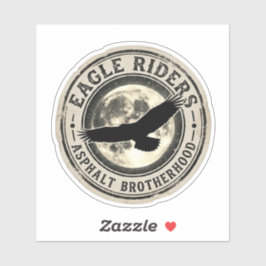 Eagle Riders Asphalt Brüderschaft Vollmond Biker Aufkleber