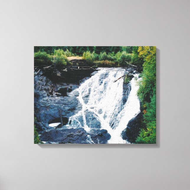 Eagle River Falls canvas print Leinwanddruck (Vorderseite)