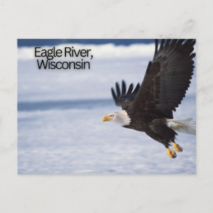 Eagle River, Wisconsin Postcard Postkarte