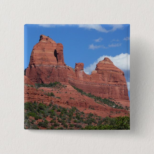 Eagle Rock I Sedona Arizona Reisefotografie Button (Vorderseite)