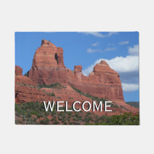 Eagle Rock I Sedona Arizona Reisefotografie Fußmatte