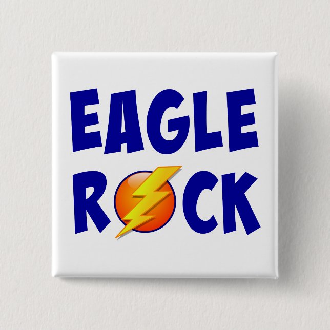 Eagle Rock Lightning Bolt Button (Vorderseite)