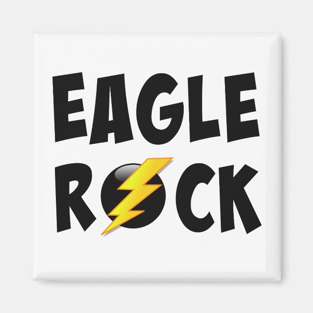 Eagle Rock Lightning Bolt Magnet (Vorne)