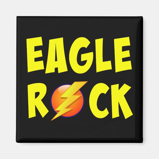 Eagle Rock Lightning Bolt Magnet (Vorne)