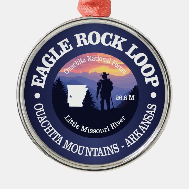Eagle Rock Loop (rd2) Ornament Aus Metall (Vorne)