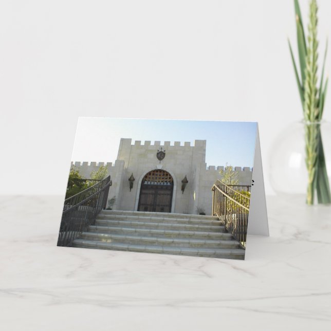 Eagle-Schloss: Save the Date Karte (Vorderseite)