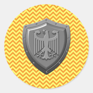 Eagle Shield Runder Aufkleber