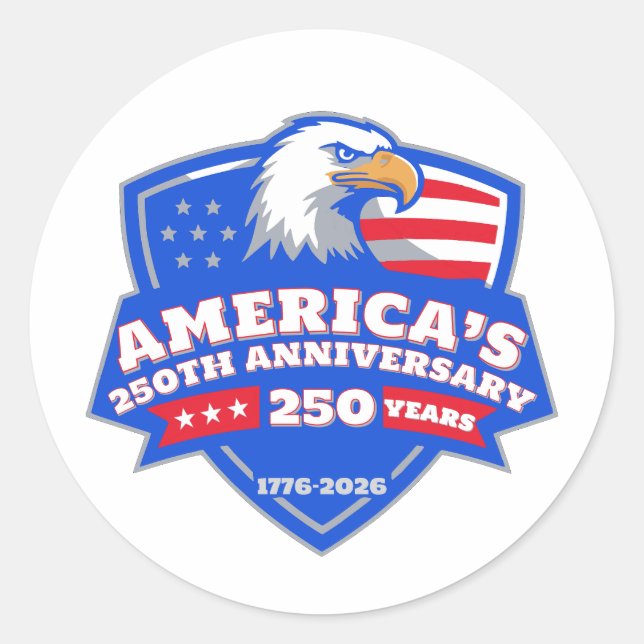 Eagle Shield Seal • United States 250th Stickers (Vorderseite)