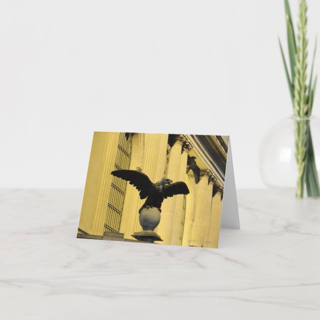Eagle-Skulptur Karte (Vorderseite)