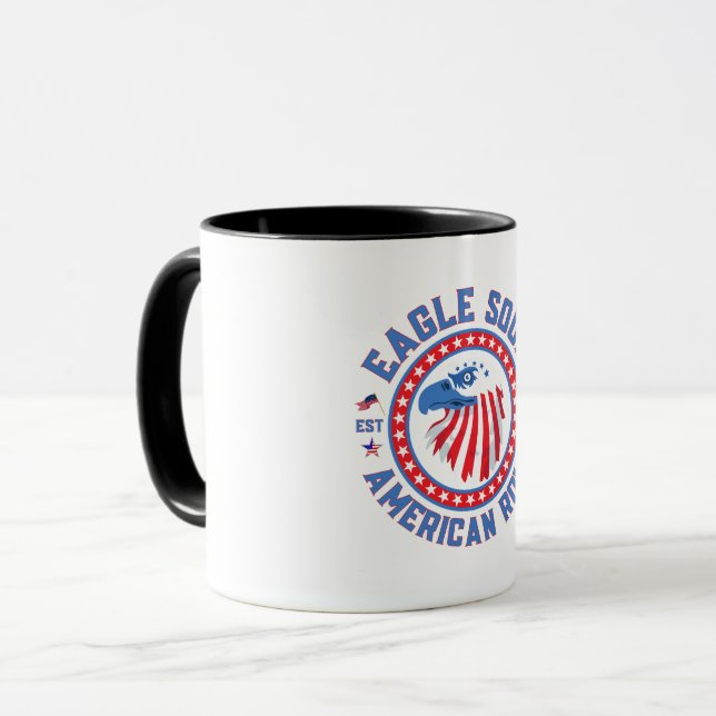 Eagle Soul American Roll 4. Juli-Feier Tasse (Vorderseite Links)