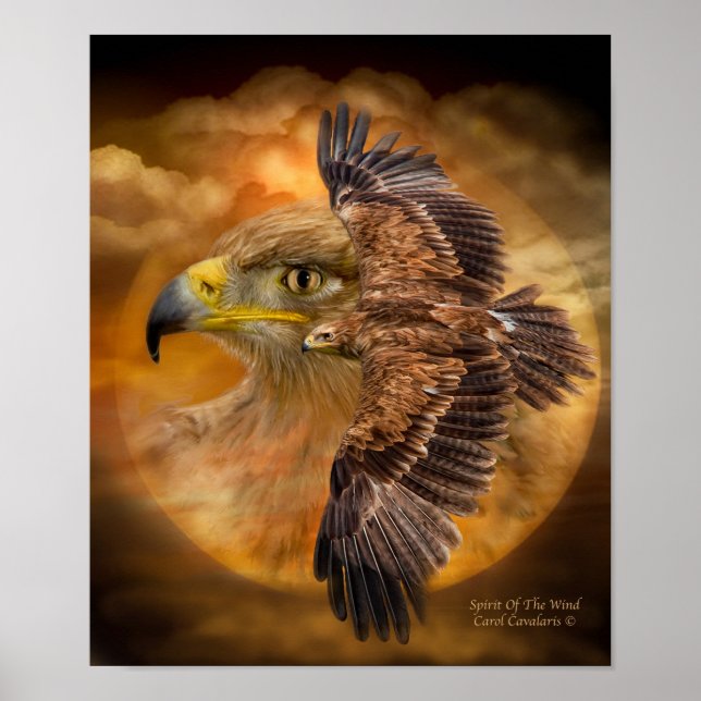 Eagle-Spirit des Wind Art Poster/Print Poster (Vorne)