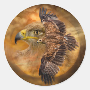 Eagle-Spirit des Wind Art Sticker