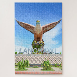 Eagle Square Statue auf der Insel Langkawi Malaysi Puzzle