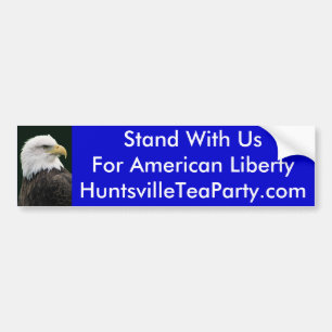 Eagle, Stand mit uns für Amerikaner LibertyHuntsv Autoaufkleber