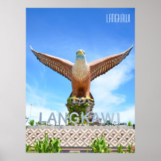 Eagle Statue Langkawi Malaysia Vacation Souvenir Poster