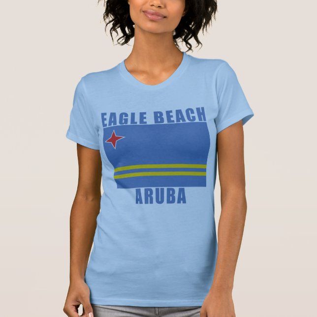 EAGLE-STRAND-ARUBA-T-Shirts, Geschenke T-Shirt (Vorderseite)