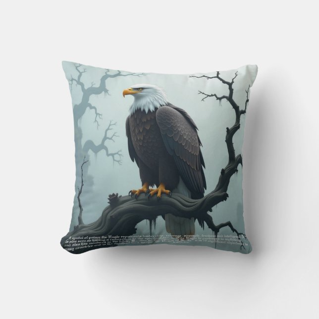 Eagle Symbolismus Kissen (Vorderseite)