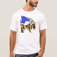 Eagle Tearout mit Flagge-Tätowierung