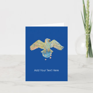 Eagle trägt Earth Deep Blue