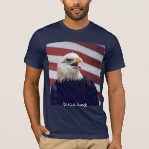 Eagle u. Flagge T-Shirt