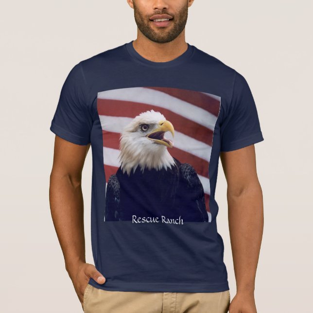 Eagle u. Flagge T-Shirt (Vorderseite)