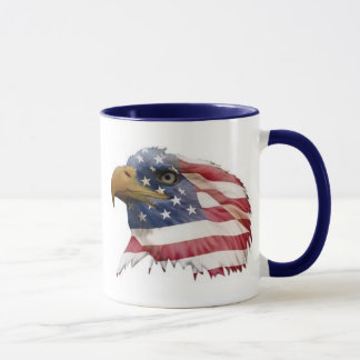 Eagle und Flagge Tasse