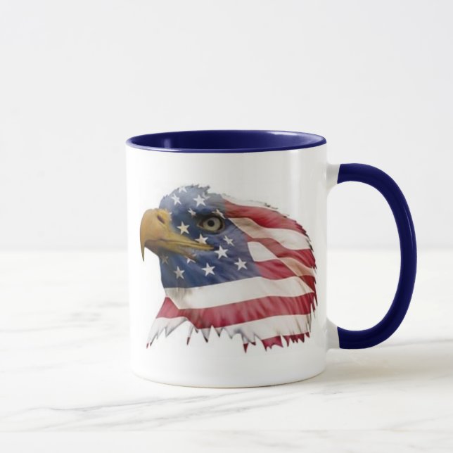 Eagle und Flagge Tasse (Rechts)