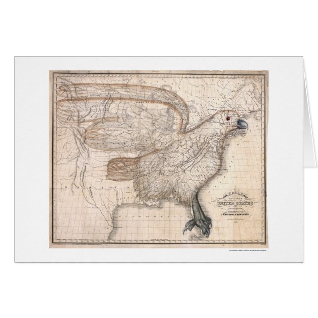 Eagle Vereinigte Staaten zeichnen 1832 auf (Vorderseite (Horizontal))