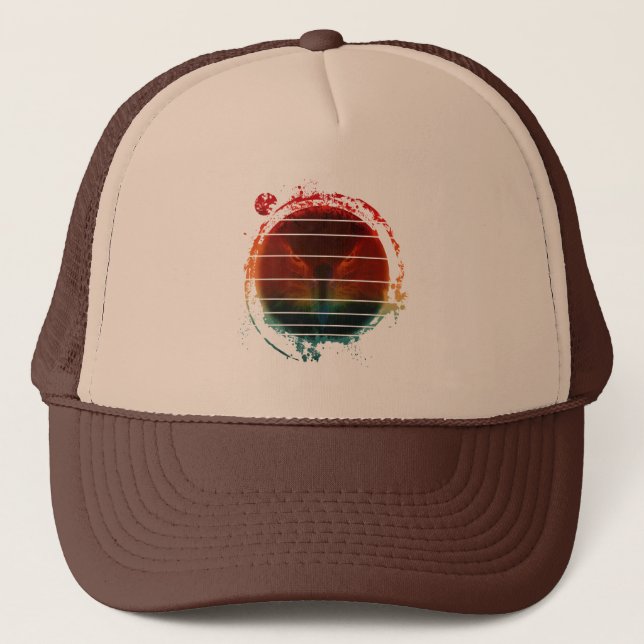 EAGLE VINTAG DARK RETRO TRUCKERKAPPE (Vorderseite)