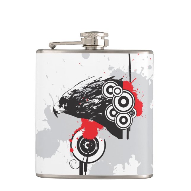 Eagle Vinyl Wrapped Flask Flachmann (Vorderseite)