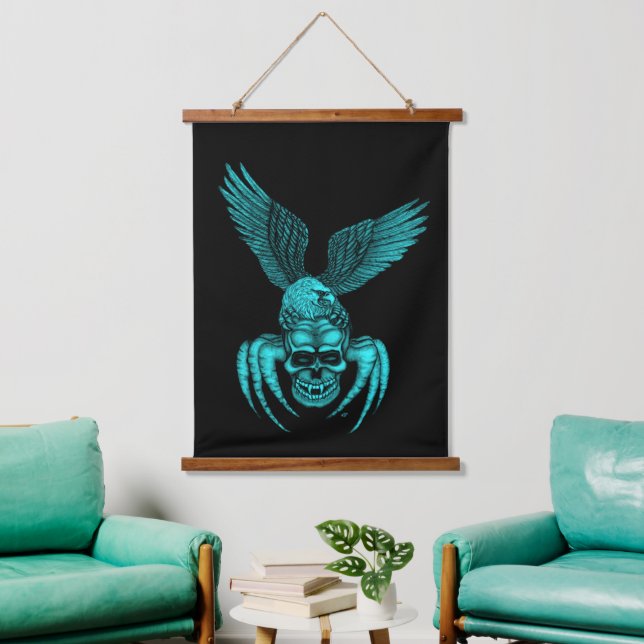 Eagle Wandteppich Mit Holzrahmen (Wohnzimmer)
