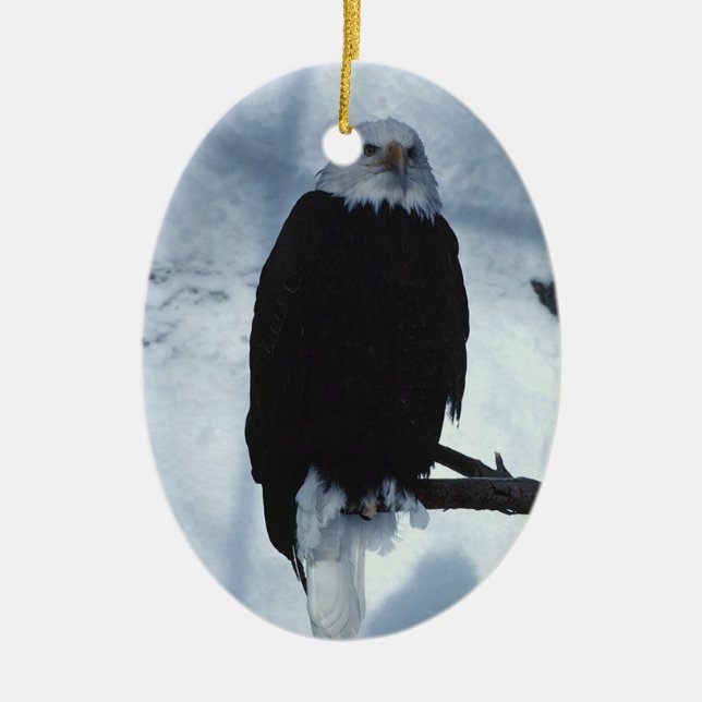 Eagle Wildlife Holiday Decorations Keramikornament (Vorne)