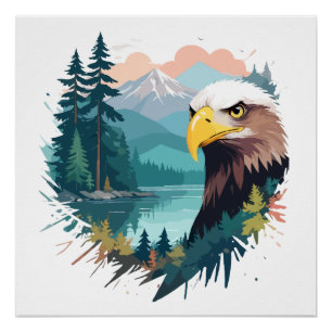 Eagle Wildtiere Natur im Freien Wildnis Poster