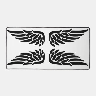 Eagle wing black&white theme desk mat schreibtischunterlage