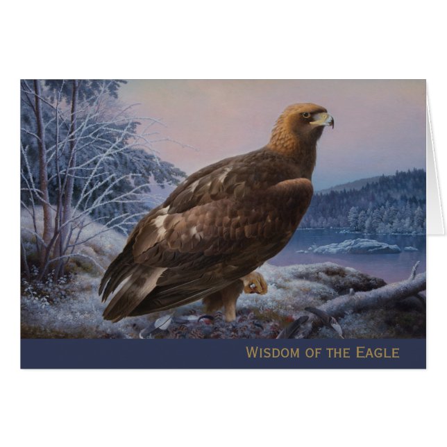 Eagle wisdom Ferdinand von Wright 1884 CC055 Card (Vorderseite (Horizontal))