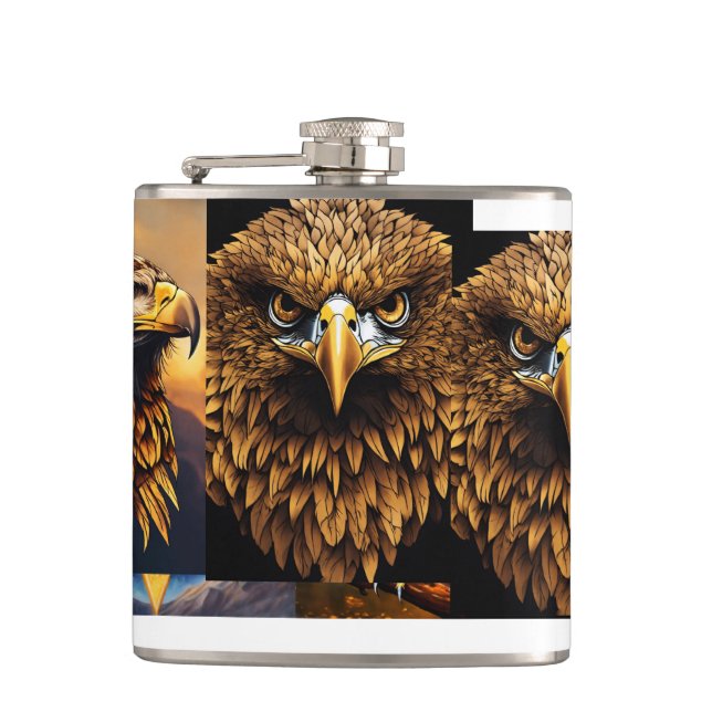 Eagle Wrapped Flask Flachmann (Vorderseite)