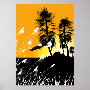Eagle Wüste Summer Silhouetten Poster