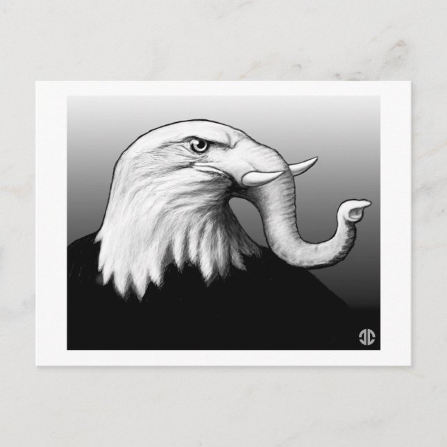 Eaglephant Postkarte (Vorderseite)